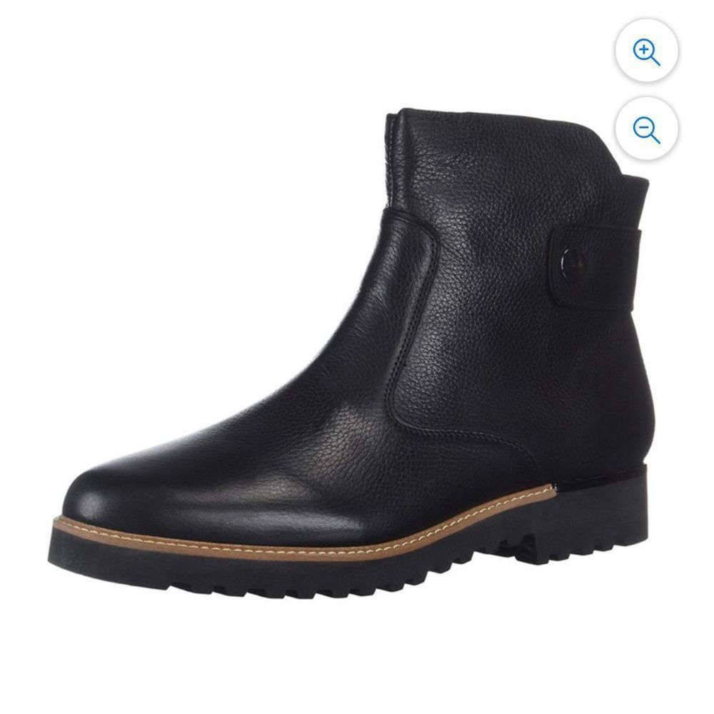 Franco Sarto Black Leather Chevelle Chelsea Boots | Size 9